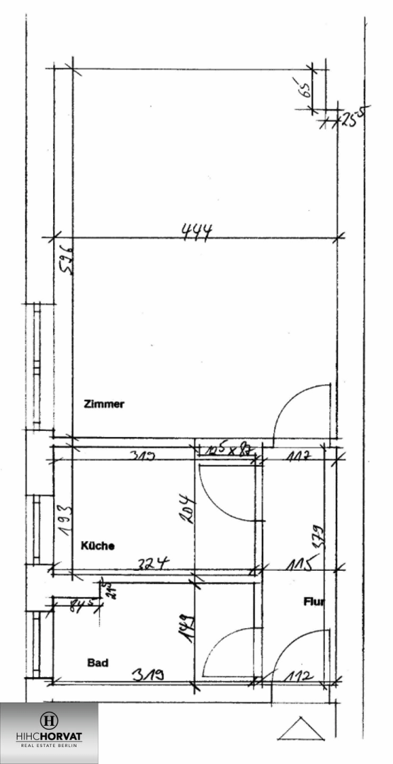 Grobe Grundrissskizze