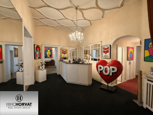 Rezeptionsbereich (KI-Dekoration)