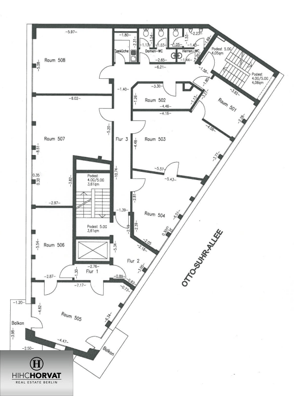 Grober Grundriss 5.OG