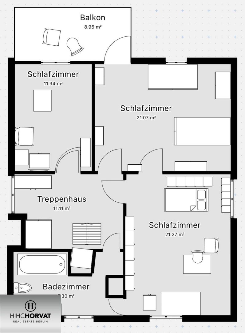 Sehr grobe Grundrissskizze 1.OG