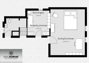 Sehr grobe Grundrissskizze 2.OG