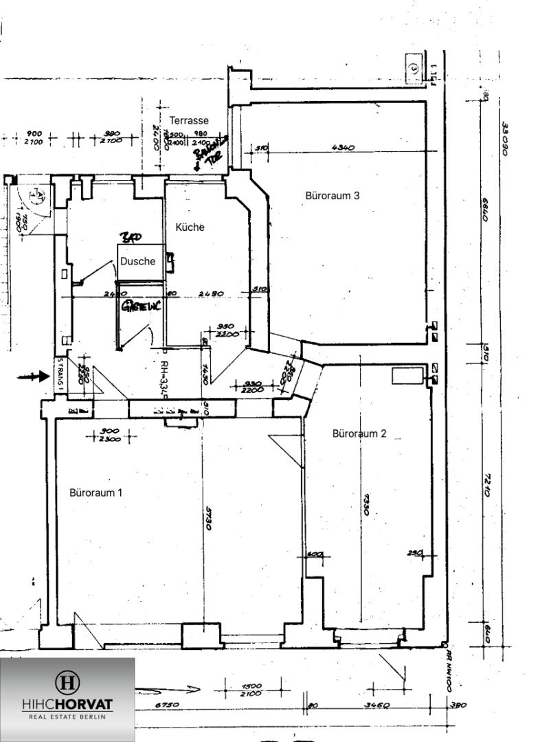 Grober Grundriss