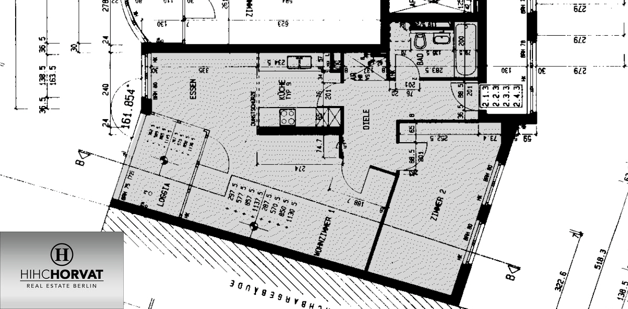 Grundrisskizze grob