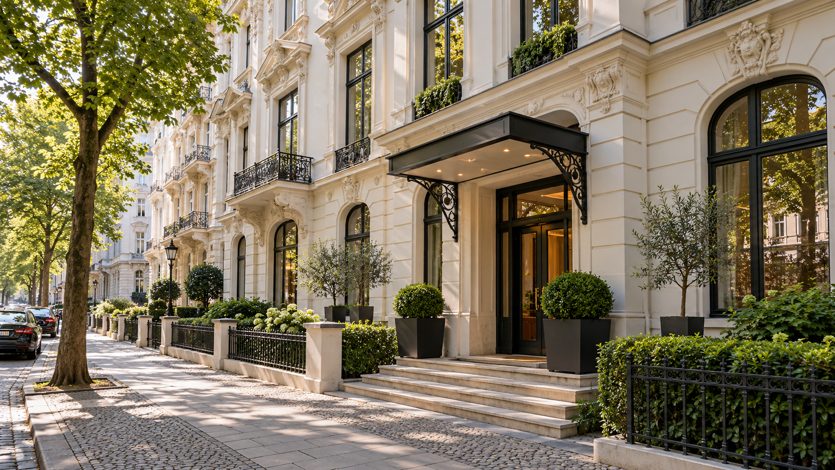 Hotelmakler Berlin – Stadthotel Hotelmakler Berlin: Symbolfoto eines Stadthotels mit historischer Fassade